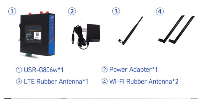 PUSR USR-G806W-E 4g روتر صنعتی OpenVPN اروپا 2.4G وای فای پیشرفته 2 * 2 MIMO، تا 300Mbps با اسلات سیم کارت 12