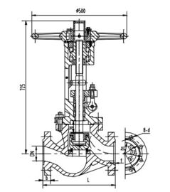 قیمت خوب کروم مولیبدن آلیاژ فولاد سوپاپ سوپاپ، ارزش بررسی J41Y DN80 DN100 آنلاین