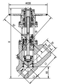 قیمت خوب اعداد کروم نیکل فولادی الکتریکی سوپاپ، ارزش توقف J65Y-32 DN300 DN350 آنلاین