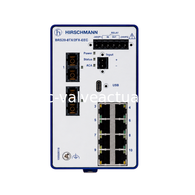 قیمت خوب Hirschmann BRS20-8TX/2FX-EEC سوئیچ مدیریت شده ایترن صنعتی 8TX + 2FX فیبر آنلاین