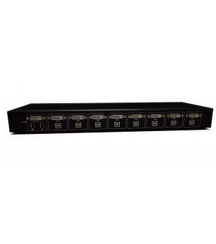 قیمت خوب سوئیچ 8 پورت زن DVI KVM سوئیچ SW1801D رک سوئیچ KVM آنلاین